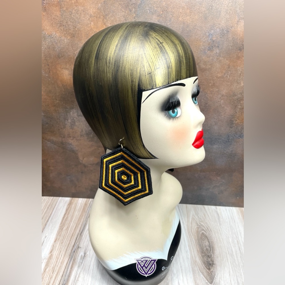 Custom Embroidered Earrings